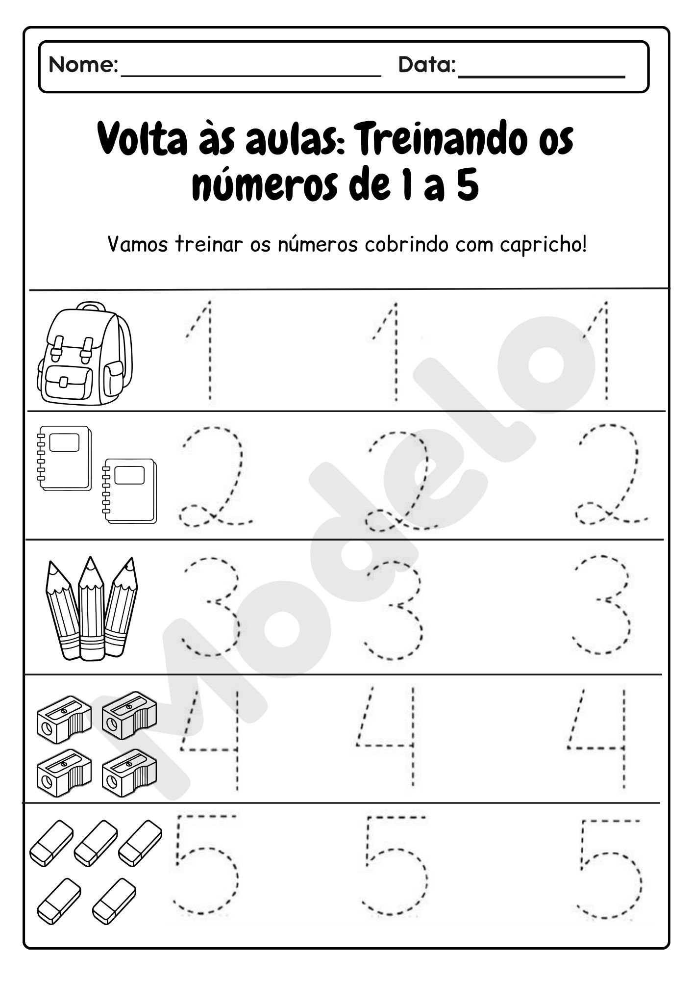 Atividades volta às aulas Educação infantil 5