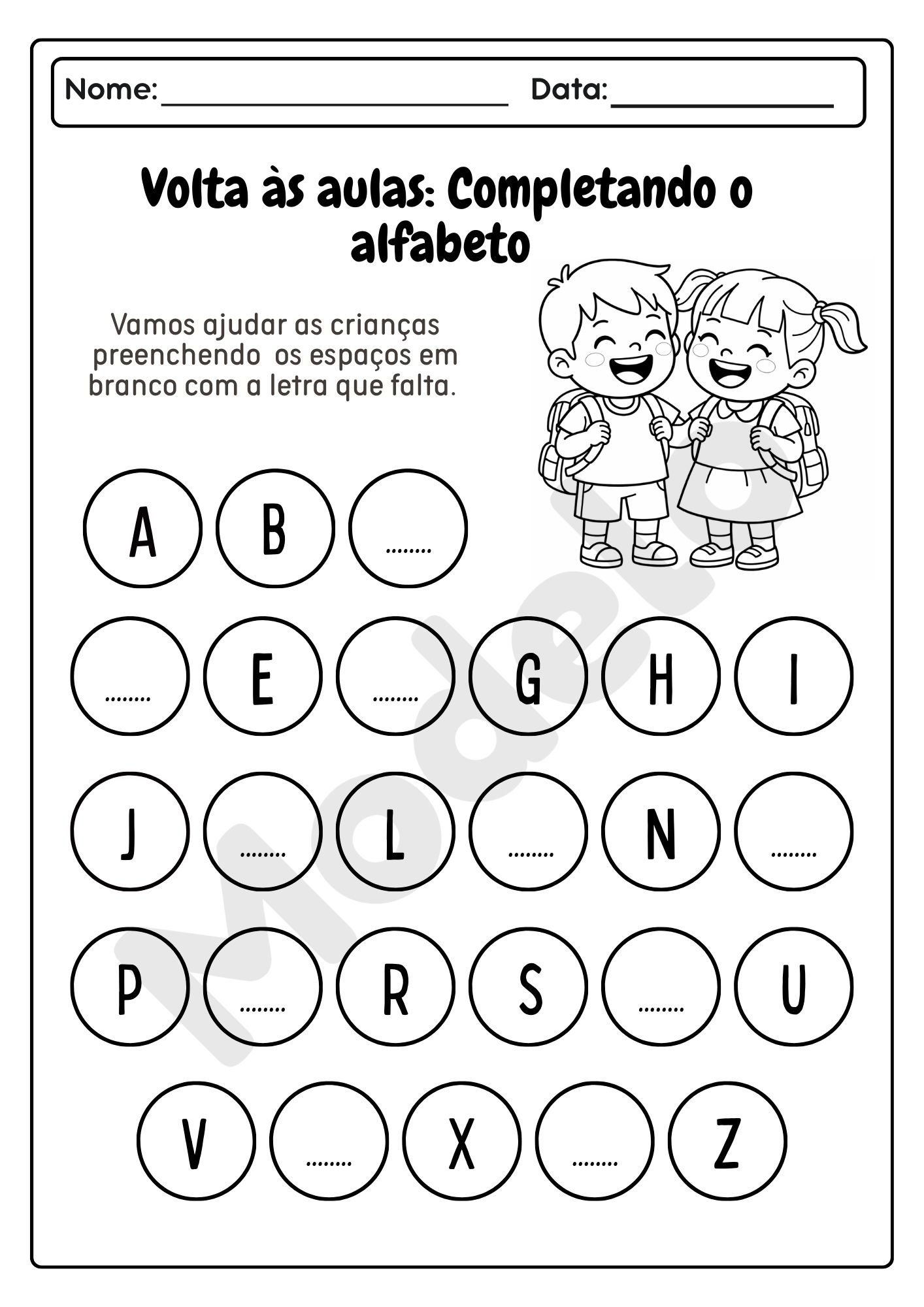 Atividades volta às aulas Educação infantil 8